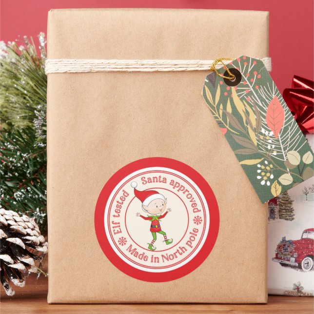 Adesivo papais noeis testados pelo elf aprovados no Polo N (Feriado)