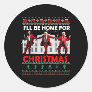 Adesivo Papais noeis Trump Dance Estarei Em Casa Para O Na