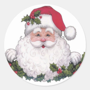 Adesivo Papais noeis Vinheta de férias Vinheta de Natal