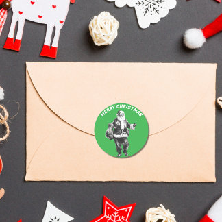 Adesivo Papais noeis Vintage Verde