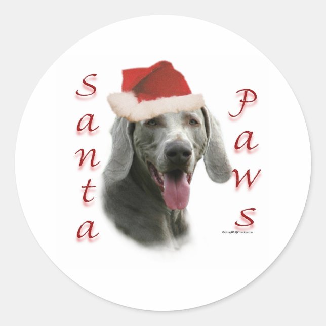 Adesivo Papais noeis Weimaraner (Frente)
