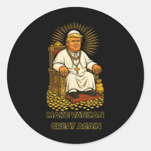 Adesivo Papal Trump Divertido Design Com Vestígios Popular