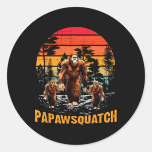 Adesivo Papaw Squatch Funny Bigfoot Pai Sasquatch Yeti Ret