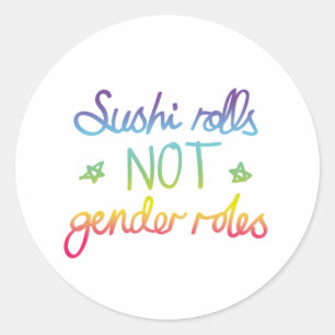 Adesivo Papéis do género de Rolls do sushi não