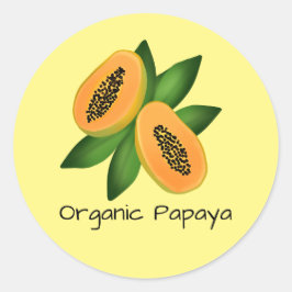 Adesivo Papel de enrolamento de Frutas da Papaya