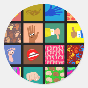 Adesivo Papel de parede do azulejo da anatomia