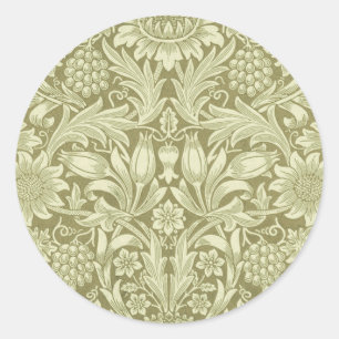 Adesivo Papel de parede Girassol de William Morris Vintage