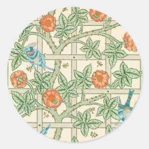 Adesivo Papel de Parede Vitoriano Treliça William Morris