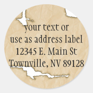 Adesivo Papel de ruga com fundo de queimaduras