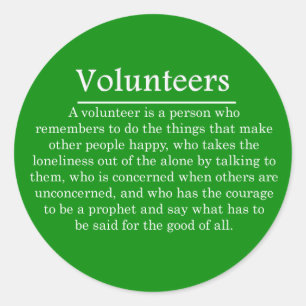 Adesivo Papel dos Voluntários