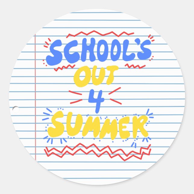 Adesivo Papel Folha Solto da Escola (Frente)