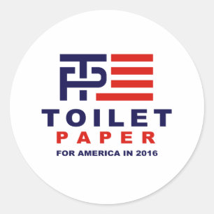 Adesivo Papel Higiênico para a América 2016 -