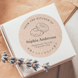 Adesivo Papel Kraft Da Cozinha De Produtos De Rosquinha