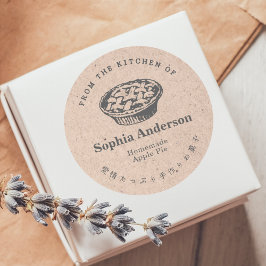 Adesivo Papel Kraft Da Cozinha De Torta Caseira