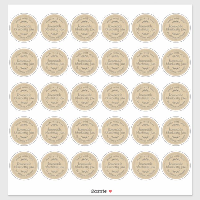 Adesivo Papel Kraft de amora-branca assado pela Rússia (Folha)