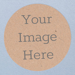 Adesivo Papel Kraft Marrom Rústico Orgânico Impressão Mini