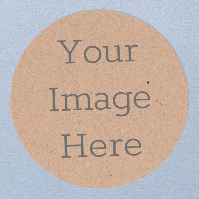 Adesivo Papel Kraft Marrom Rústico Orgânico Impressão Mini (Criador carregado)