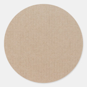Adesivo Papel Kraft Rústico Modelo em Branco Personalizado