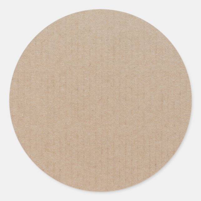 Adesivo Papel Kraft Rústico Modelo em Branco Personalizado (Frente)
