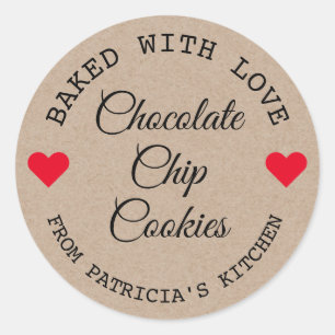 Adesivo Papel Rustic Kraft Feito Com Biscoitos De Choco Co