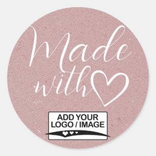 Adesivo Papel Simples Minimalista Lilac Kraft Feito Com Am
