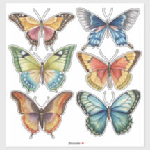 Papelaria de Scrapbook de Aquarela Vintage Borbole