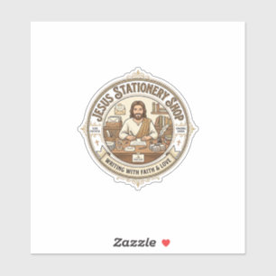 Adesivo Papelaria Jesus Papelaria Jesus Cristo