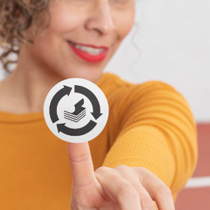 Adesivo Paper Recycling Stickers