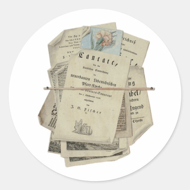 Adesivo Papers Floral Impressões Scrapbooking Art Classic (Frente)