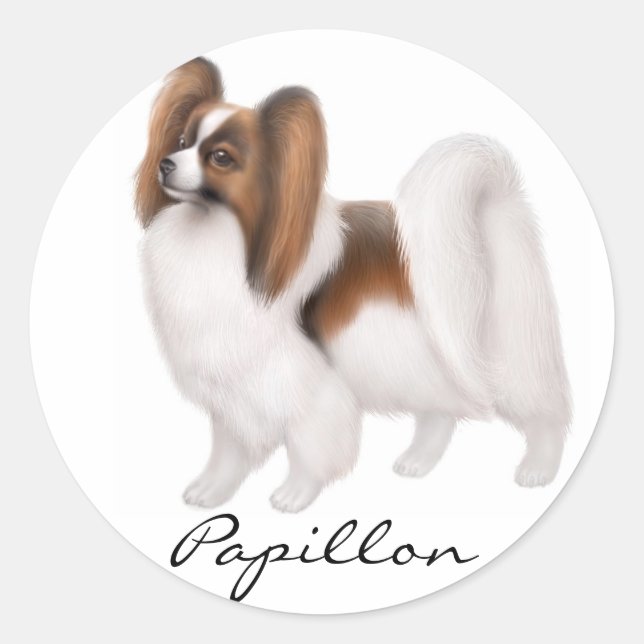Adesivo Papillon Dog Sticker (Frente)