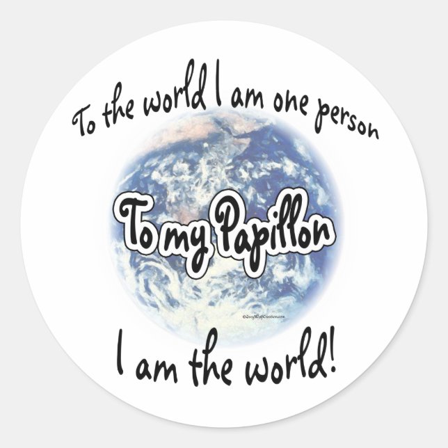 Adesivo Papillon World 2 - Sticker (Frente)