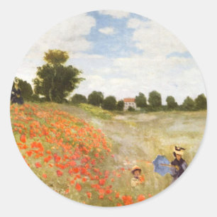 Adesivo Papoilas vermelhas que florescem - Claude Monet