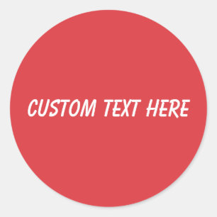 Adesivo Papoula Simples Vermelho Sólido