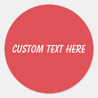 Adesivo Papoula Simples Vermelho Sólido