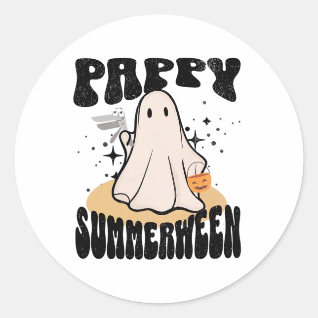 Adesivo Pappy Summerween Enfermeira de Ob Halloween Ghost  (Frente)