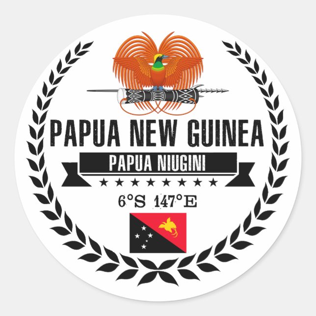 Adesivo Papua-Nova Guiné (Frente)