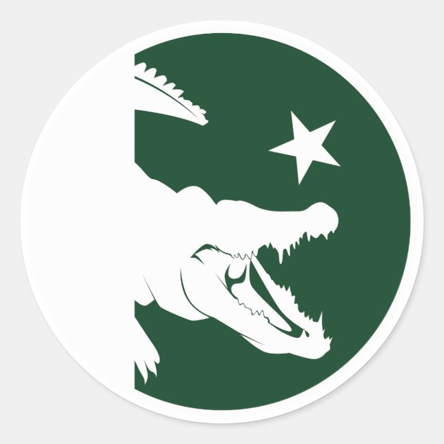 Adesivo Paquistão Crocodilo Paquistanês Bandeira Animal Na (Frente)