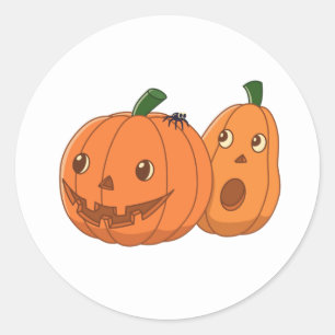 Adesivo Par de Abóboras de Halloween