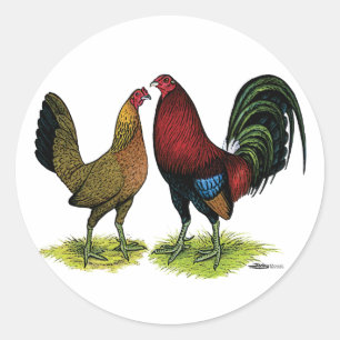 Adesivo Par de Gamefowl