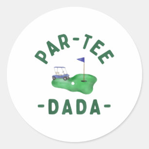 Adesivo Par Tee Dada Buraco Em Um Pais De Golfe Correspond