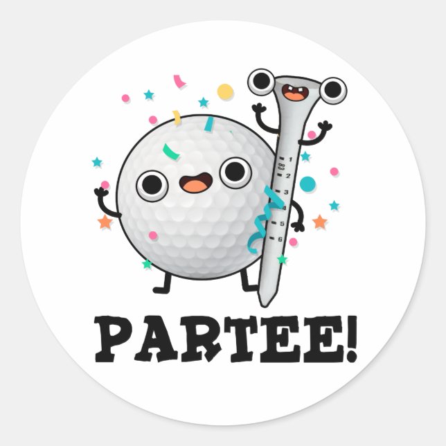 Adesivo Par-Tee Funny Golf Pun (Frente)