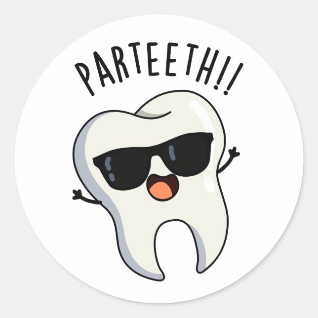 Adesivo Par-teeth Piadas Dentárias Divertidas (Frente)