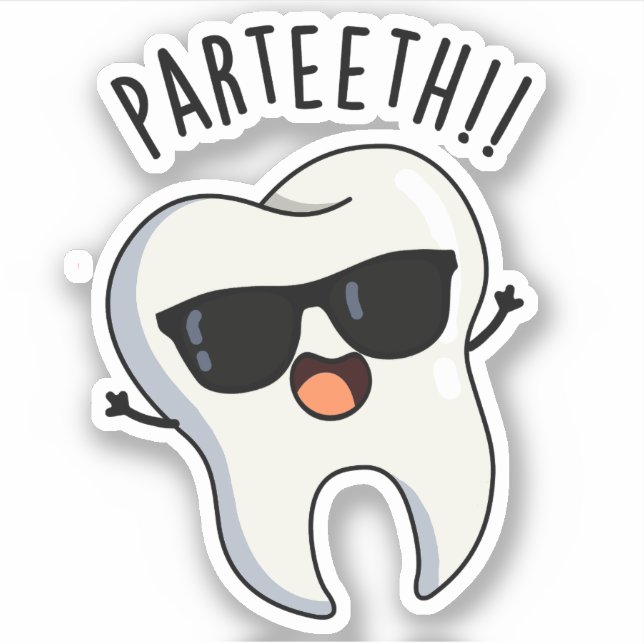 Adesivo Par-teeth Piadas Dentárias Divertidas (Frente)