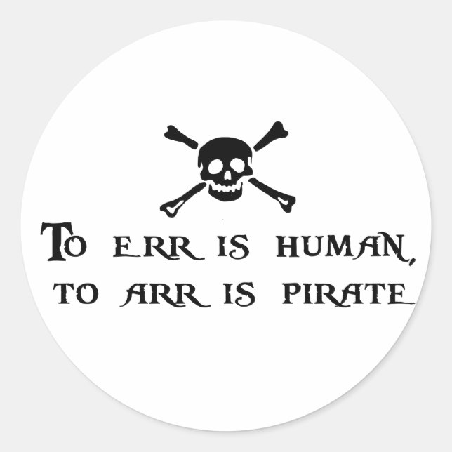 Adesivo Para Arr É Pirata (Frente)