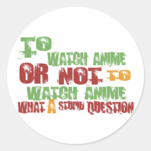 Adesivo Para Assistir Anime