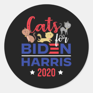 Adesivo Para Biden Harris - Bonito Gato-Proprietário Democ