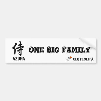 Adesivo Para Carro 侍　One Big Family　義援金　ステッカー