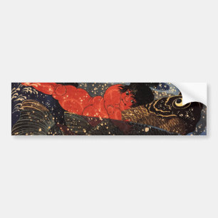 Adesivo Para Carro 坂田金時と巨鯉, 国芳, Sakata Kintoki & ca