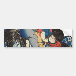Adesivo Para Carro 鬼若丸, 国芳, Oniwakamaru, Kuniyoshi, Ukiyo-e
