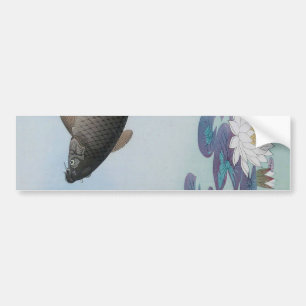 Adesivo Para Carro 黒鯉, carpa preta do 古邨, Koson, Ukiyo-e